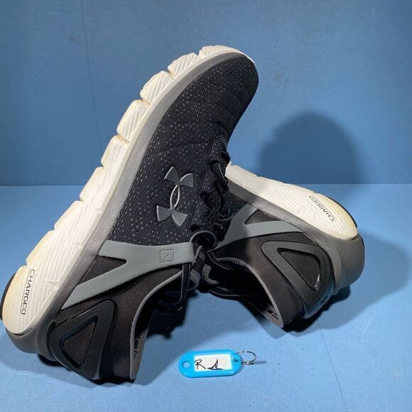 Under Armour Mens Size 11,5UA Speedform Fortis Vent Run Shoes 1270235 Blk/Gray - Picture 1 of 8